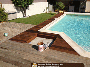 terrasse bois vernis