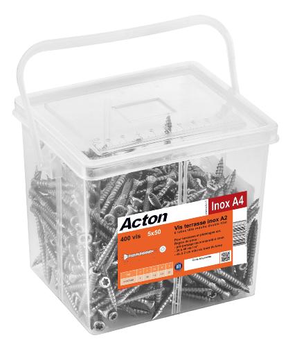 Vis inox pour terrasse bois ACTON