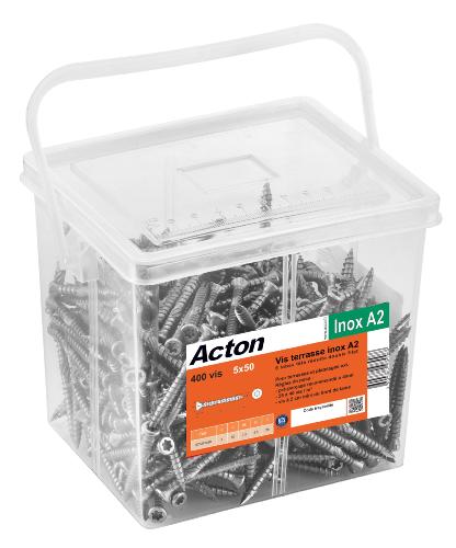 Vis inox pour terrasse bois ACTON