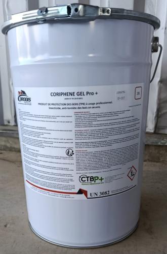 CORIL Traitement professionnel insecticide anti-capricornes et xylophages GEL Pro+ 20L