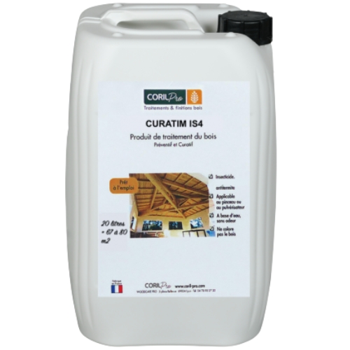 CORIL Produit de traitement insecticide du bois CURATIM IS 4 20L