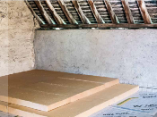 ISONAT Flex 40 Laine de bois 145mm Panneaux isolants en fibre de bois 58x122cm